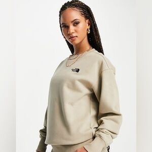 The North Face Beige Crewneck Sweatshirt